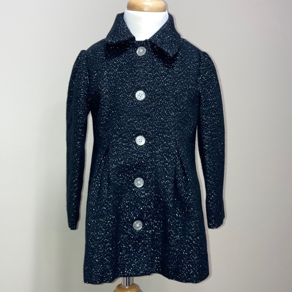 Cherokee black sparkly dress coat 4t